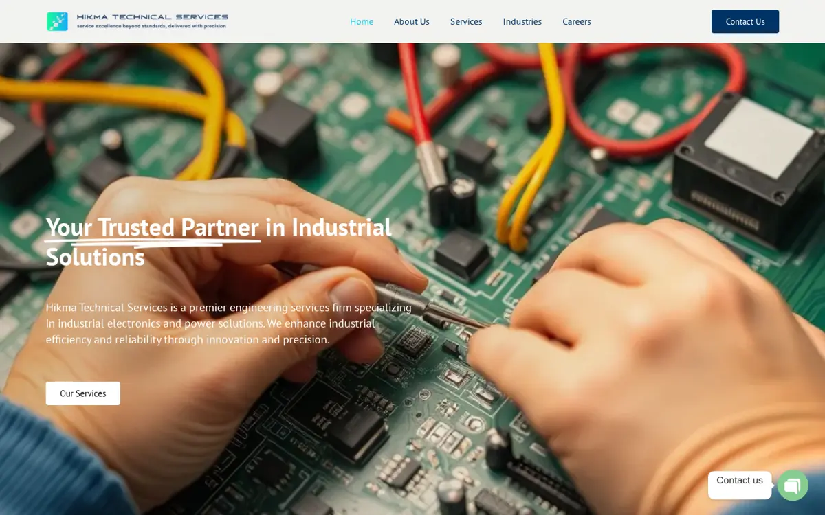 hikma-techs.com website designed by Imperium Global Media