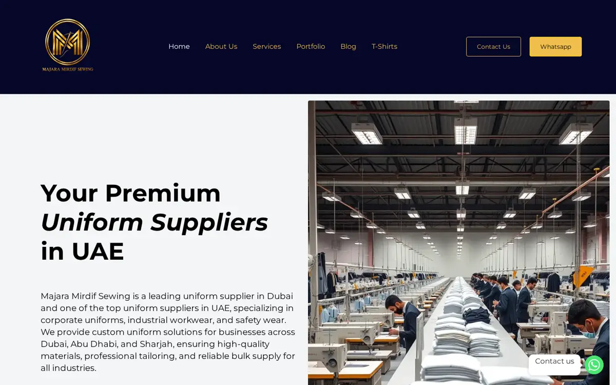 majaramirdif.com website designed by Imperium Global Media