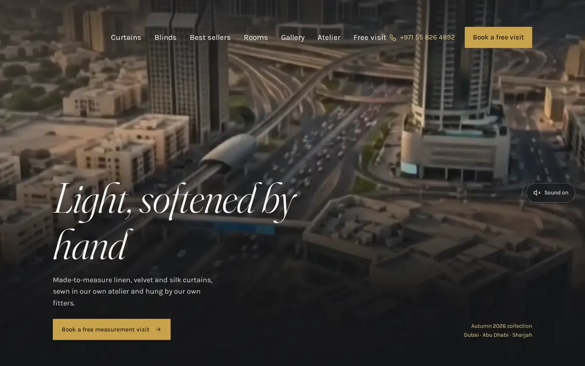 easybuycurtains.ae website designed by Imperium Global Media
