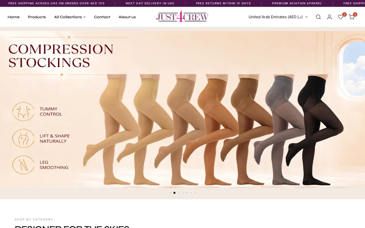 just4crew.store website designed by Imperium Global Media