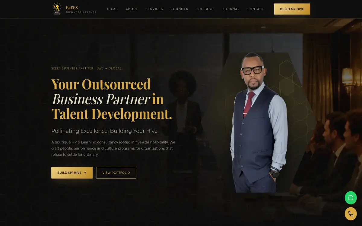 beees.ae website designed by Imperium Global Media