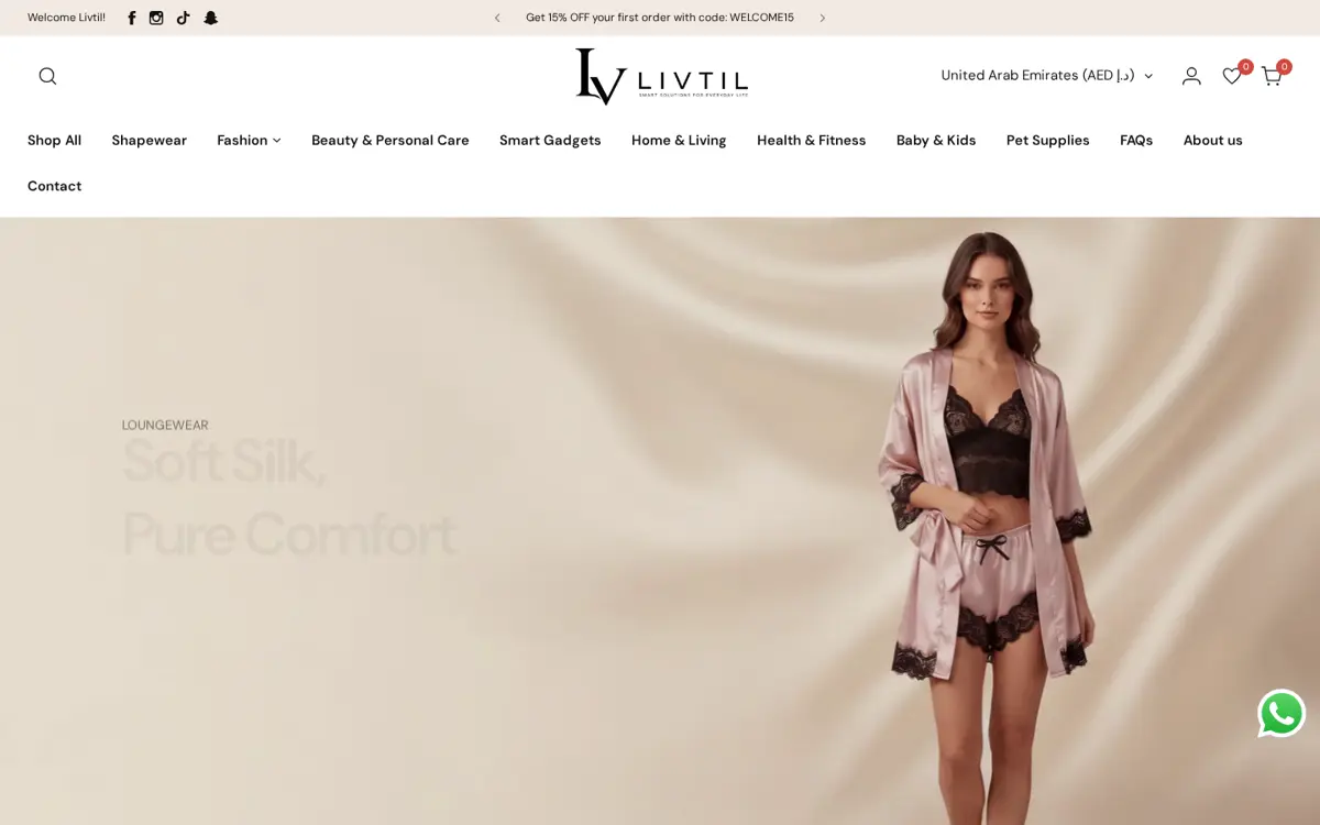 livtil.com website designed by Imperium Global Media