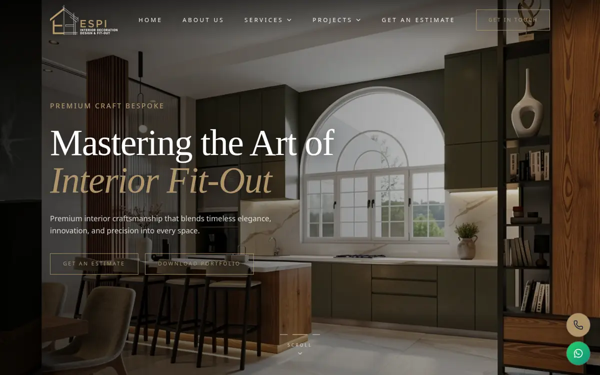 espiinterior.ae website designed by Imperium Global Media
