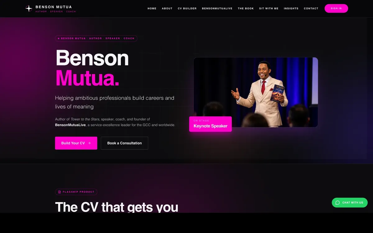 bensonmutualive.com website designed by Imperium Global Media