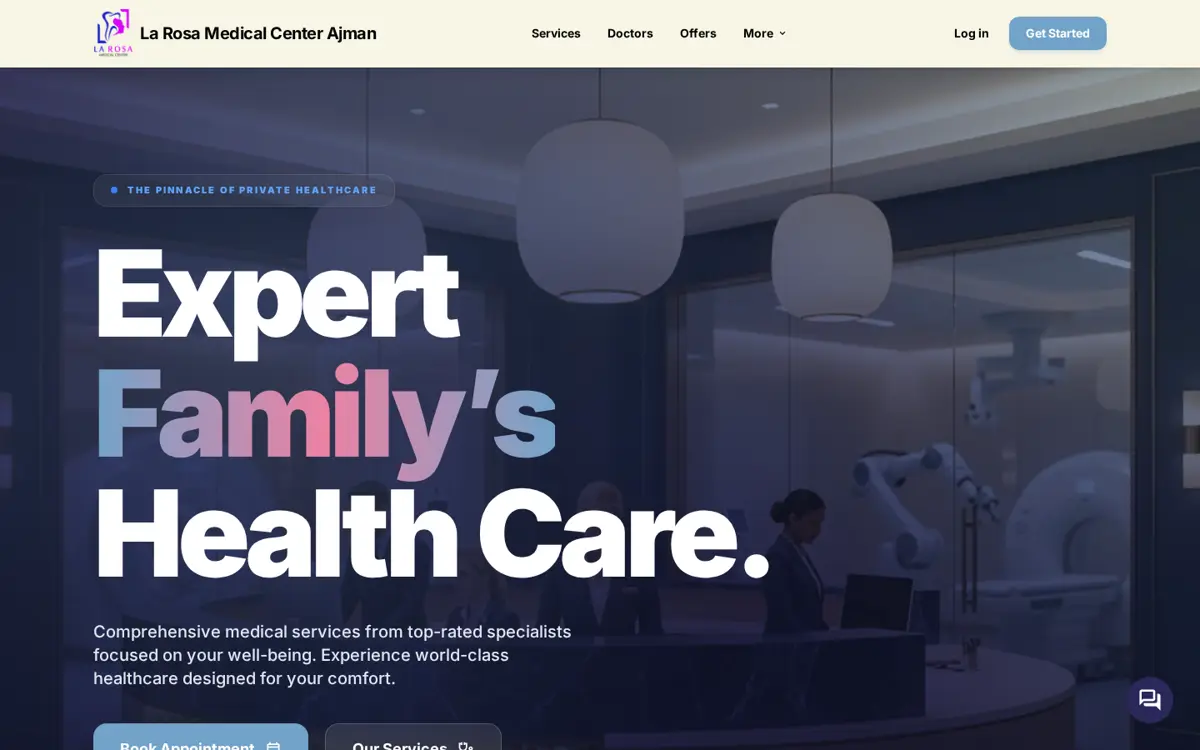 larosaclinic.ae website designed by Imperium Global Media